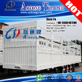 China hot sale rear door basket stake truck semi trailer with 3 axles